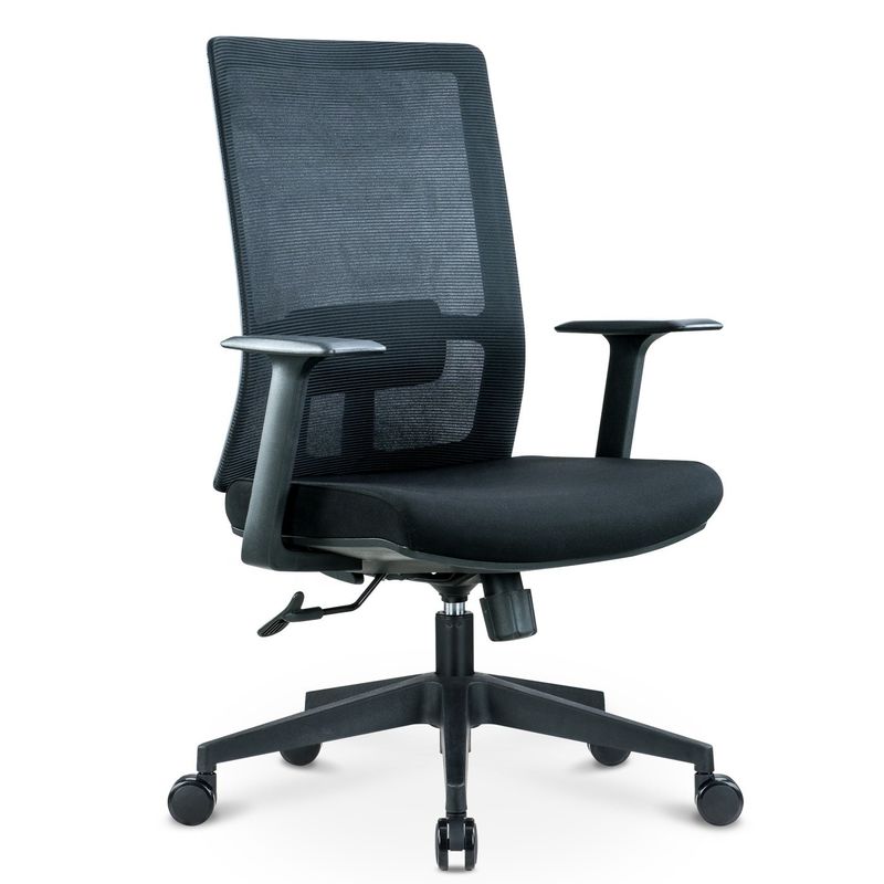 Регулируемая роскошная поясничная спинка Ergonomic Executive Swivel Computer Desk Mid-back Офисные стулья Мебель