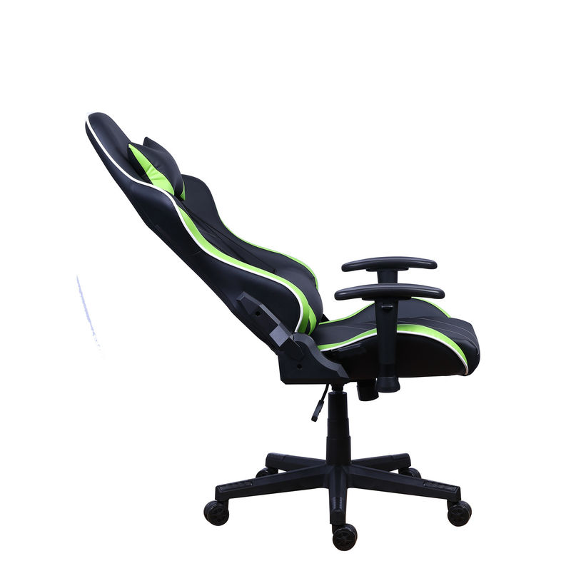 Стул для игроков из кожи PU Castors с светодиодным светильником Racer RGB Gaming Chair