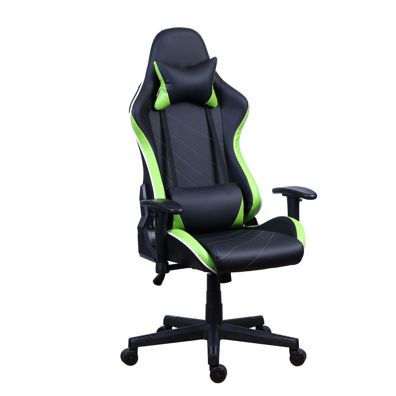 Стул для игроков из кожи PU Castors с светодиодным светильником Racer RGB Gaming Chair