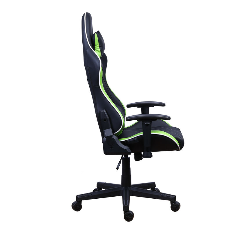 Стул для игроков из кожи PU Castors с светодиодным светильником Racer RGB Gaming Chair