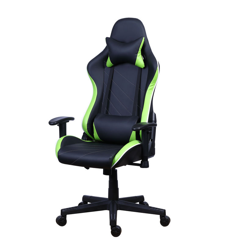 Стул для игроков из кожи PU Castors с светодиодным светильником Racer RGB Gaming Chair