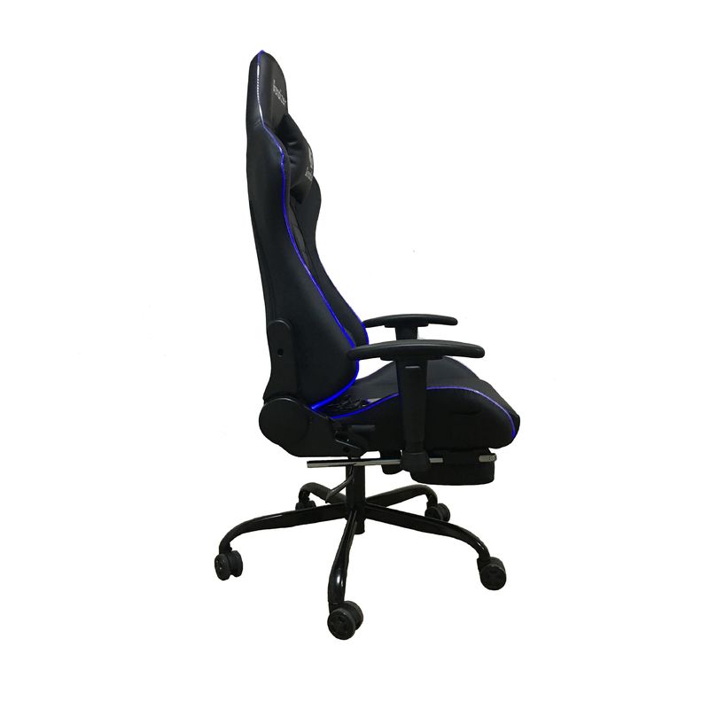 Игровой стул из синтетической кожи RGB с массажной функцией RGB-светильниками и высоким комфортом