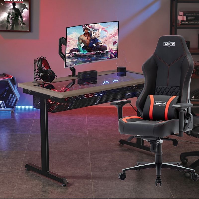 19 Бабочка Механизм Исполнительный стул Y-SEATER 625-BR PU Кожаный E-sport Игровой стул