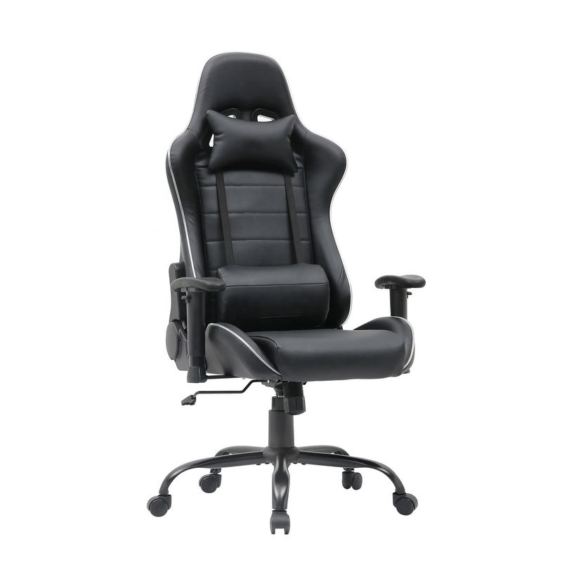 HCYZ RGB LED Light PC Gamer Chair с регулируемой спинкой 90-180 и функцией массажа