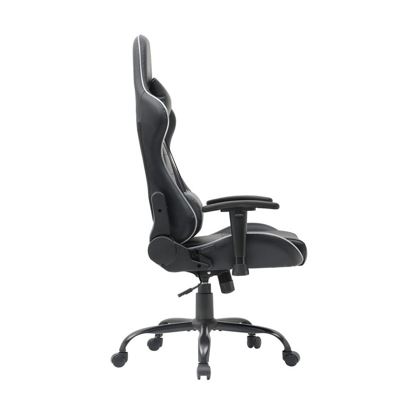 HCYZ RGB LED Light PC Gamer Chair с регулируемой спинкой 90-180 и функцией массажа