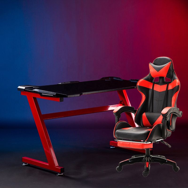 Металлический Тип Железный E-Sports Стул Удобный PU Кожаный Игровой Стул Для Профессионалов